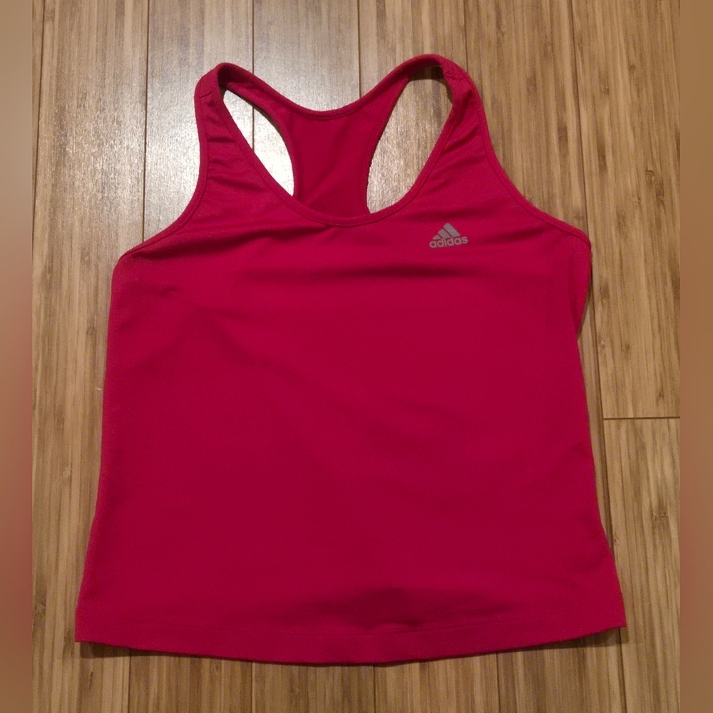 Adidas Hot Pink Racerback Performance Tank
